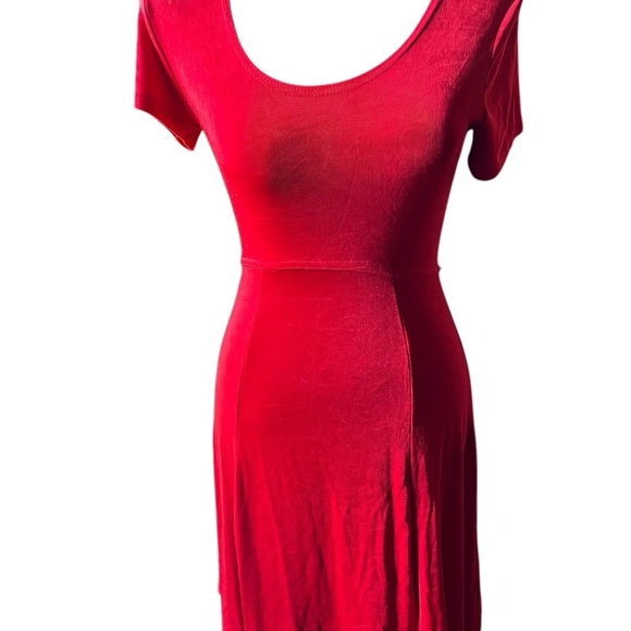 Stretchy Y2K Red Women's Dress - Picture 2 of 5